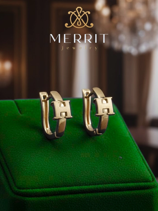 Ayollar uchun oltin uzuk va zirak to'plami, MERRIT SET1,