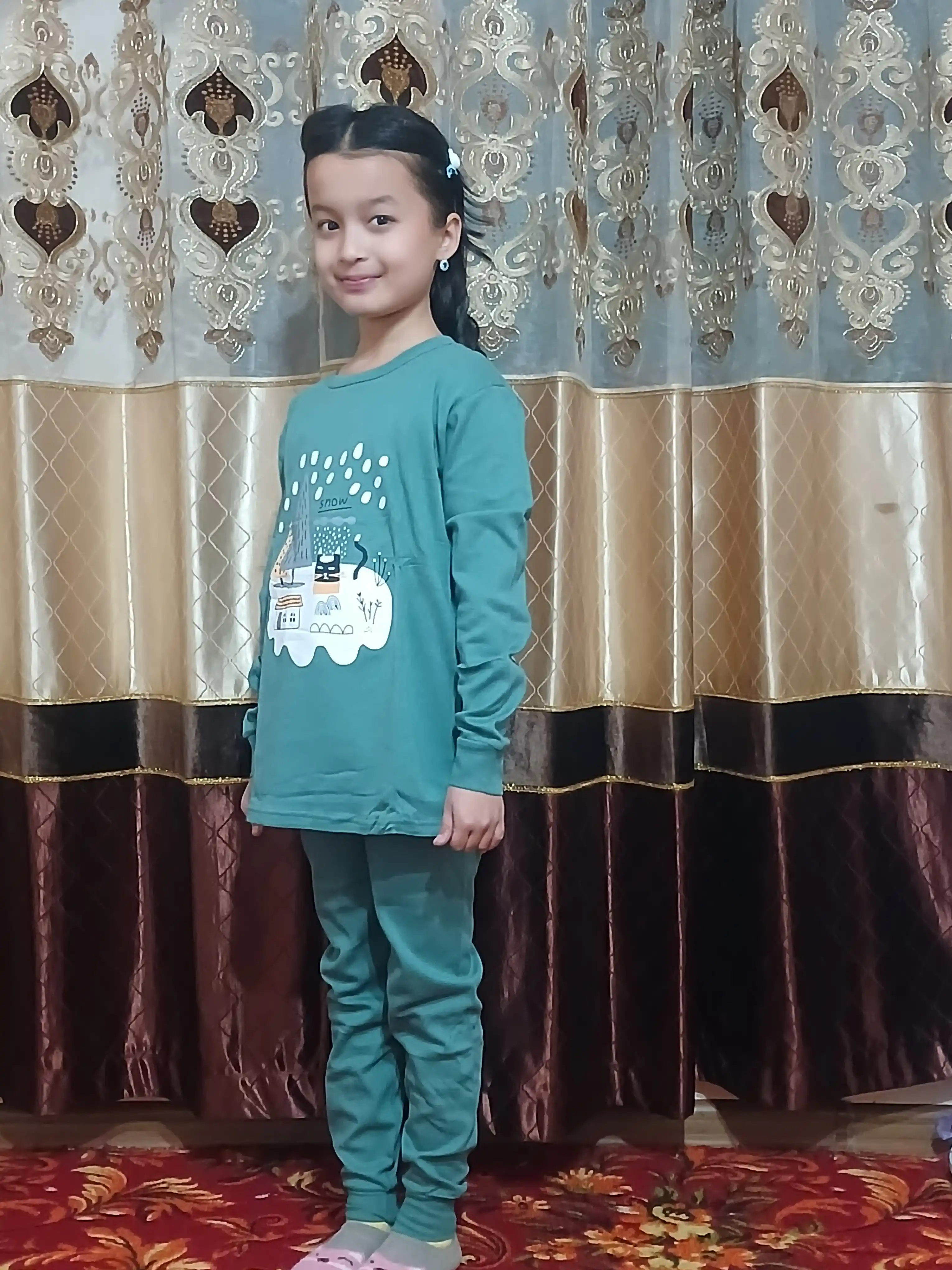Пижама детская, хлопковая, со штанами, для мальчика, Elankids