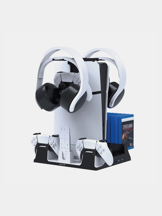 Зарядная подставка Green Lion PS5 Cooling Stand Charging Station, с системой охлаждения - 