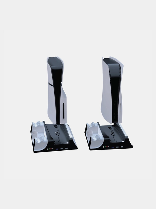 Zaryadlash stendi Green Lion PS5 Cooling Stand Charging Station, sovutish tizimi bilan