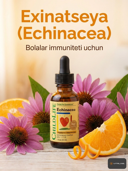 Эхинацея для детей, ChildLife Echinacea, иммунитет, вкус апельсина, 30 мл