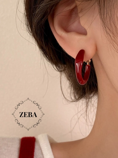 Cерьги кольца, круглые, конго золотого и серебрянного цветов — ZEBA-HOOPEAR-ЗОЛХАКИ