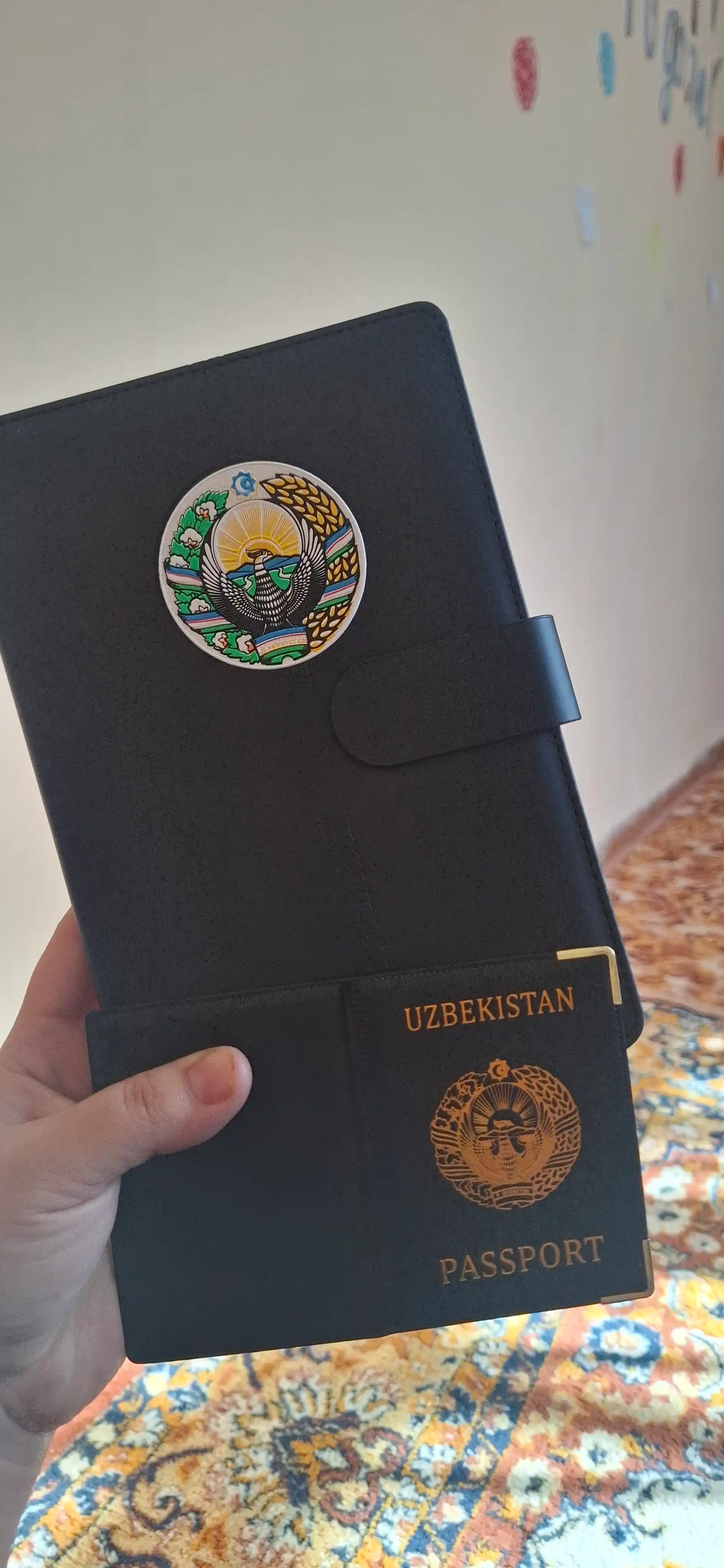 Блокнот JooyDoo UZBEKISTAN, A5, 100 листов, с обложкой из эко-кожи