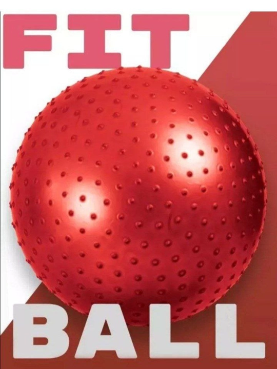 Tikanli fitnes to'pi, fitbol, 75-85-95 sm - 