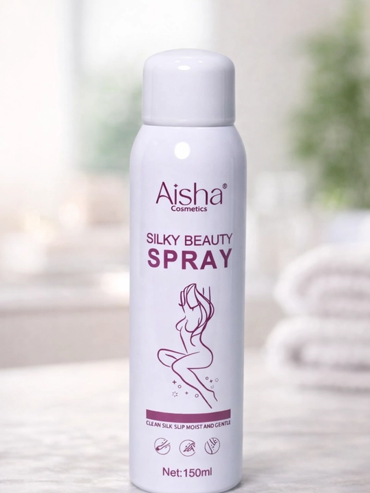 Aisha Silky Beauty Spray делает кожу шелковистой и гладкой, а депиляцию легкой и удобной