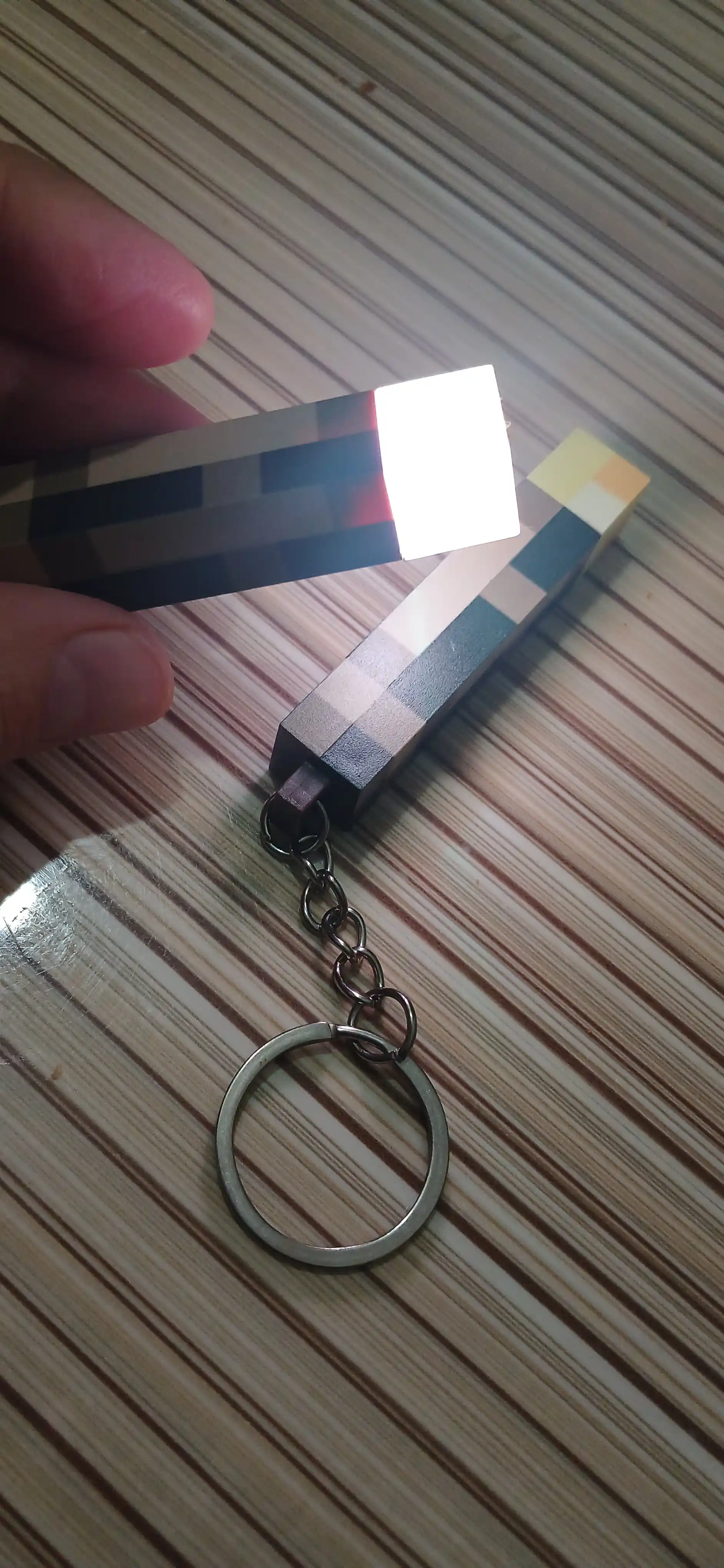 Minecraft fonari LED chiroqli brelok 