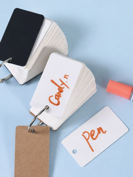 Flash card, stikr, soʻz yodlash uchun karta toplami 100 varoqchali