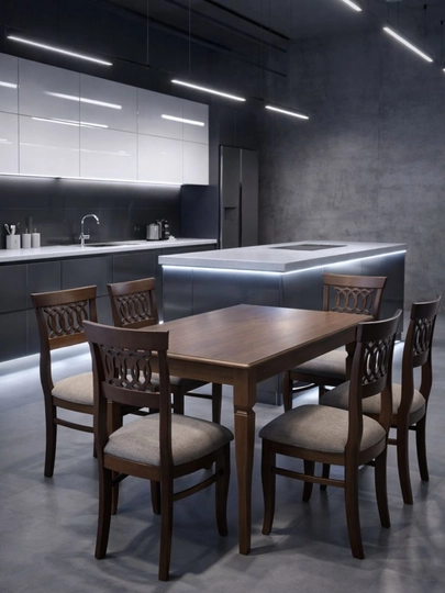 Комплект стола и стульев для кухни — LUXRA-RISHOTKA-ЗЕЛХАКИ-4