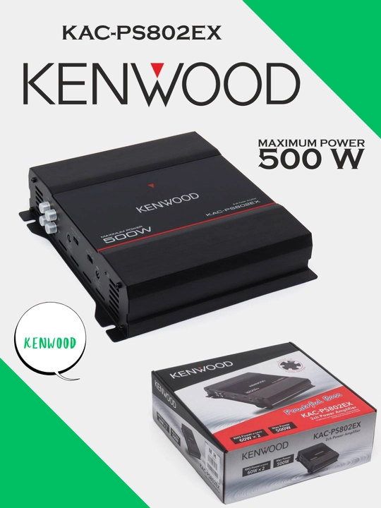 Kuchaytirgich Kenwood Kac-PS802EX 500 W, 2-kanal chiqarishi zor - 