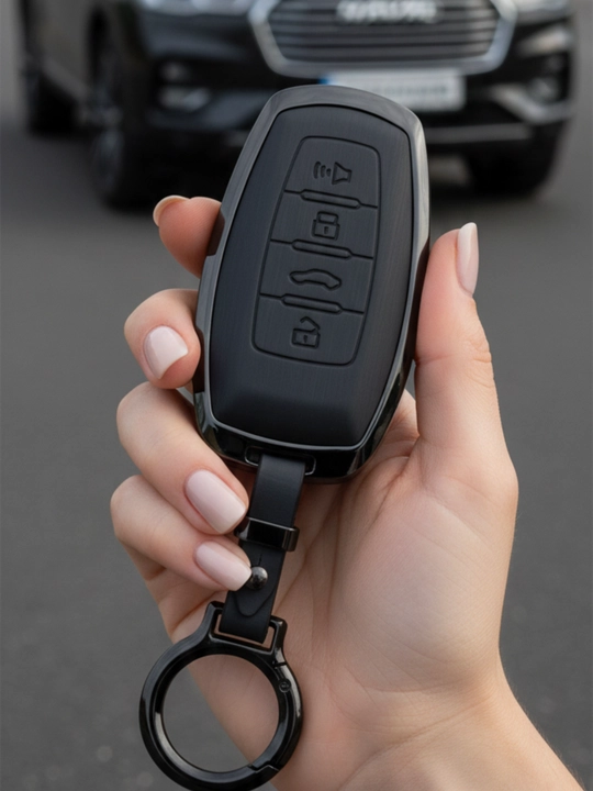 HAVAL pulti uchun zarbaga chidamli g‘ilof — charm va xrom qoplamali