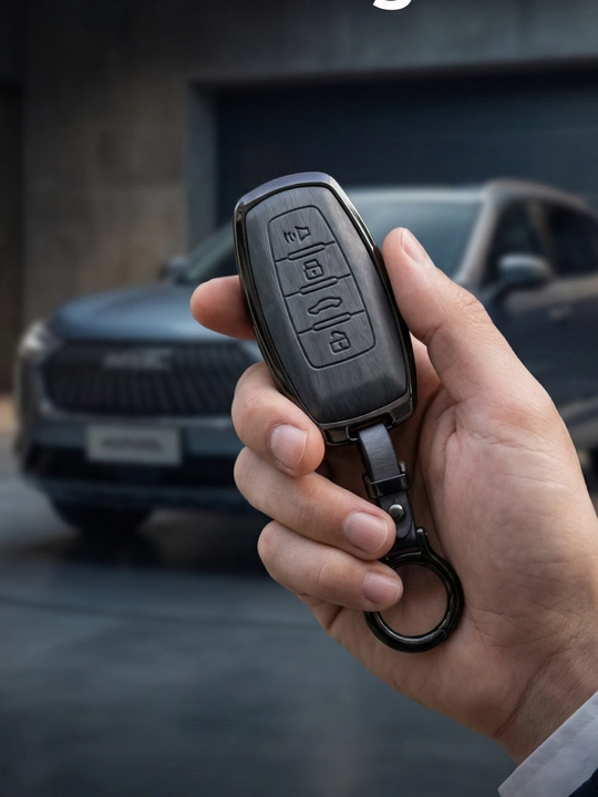 Ударопрочный чехол для пульта HAVAL — кожа и хромированное покрытие