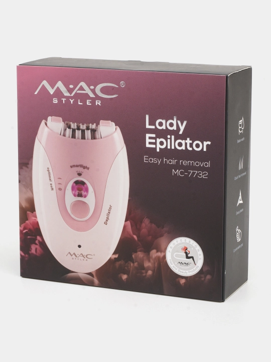 Epilator ayollar uchun, suv otkazmaydigan MAC-styler, 5 tasi 1 da, portativ depilator
