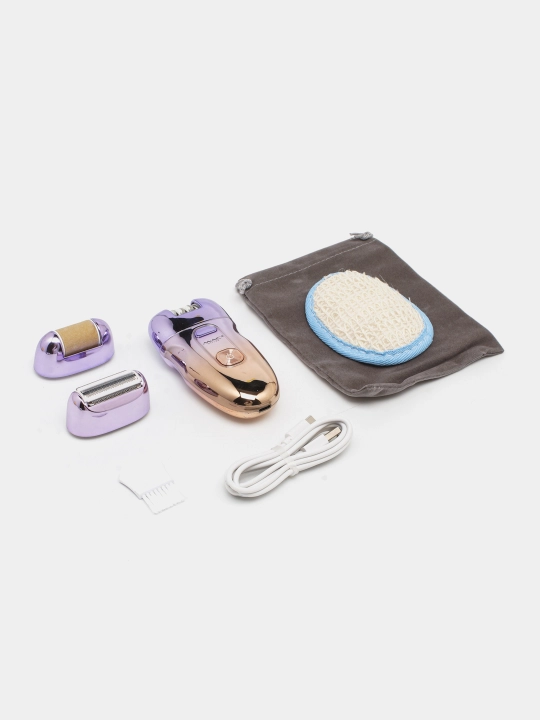 Epilator ayollar uchun, suv otkazmaydigan MAC-styler, 5 tasi 1 da, portativ depilator