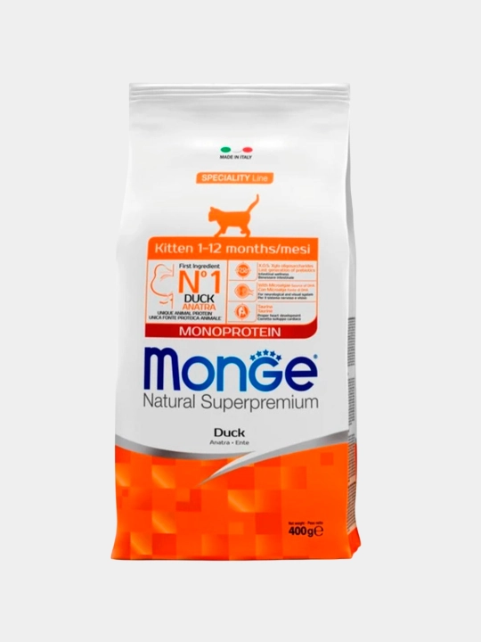 Monge Kitten o‘rdakli quruq ozuqasi, 400 g - 