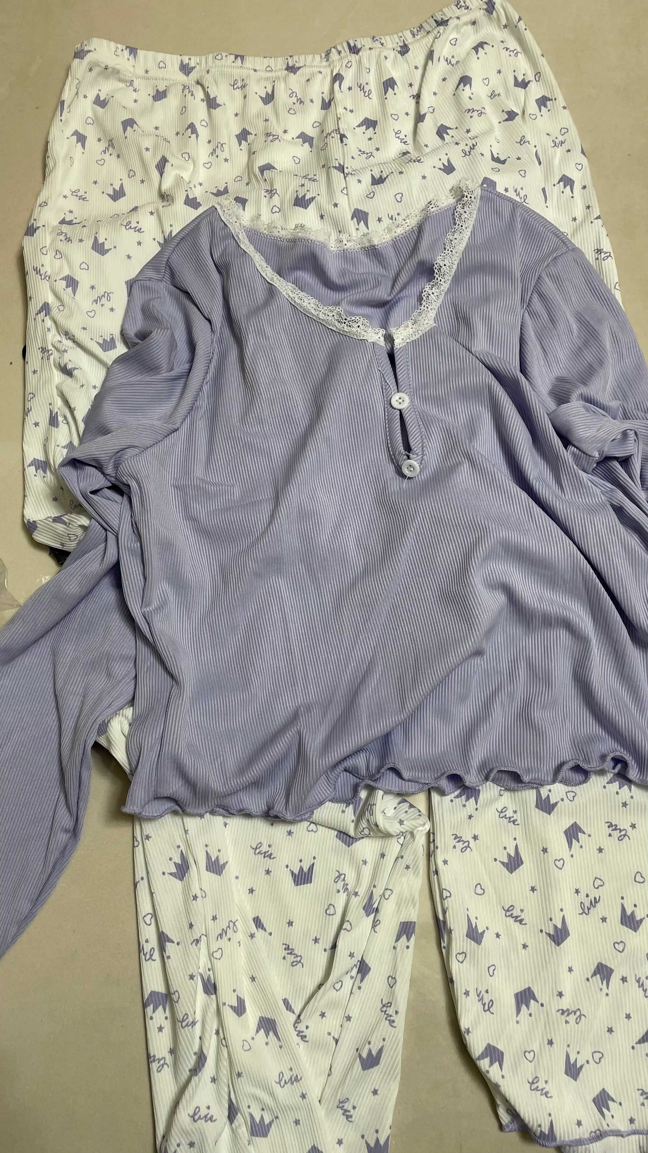 Ayollar pijamasi shim va top bilan, uy kiyimi, ayollar va qizlar uchun kiyim