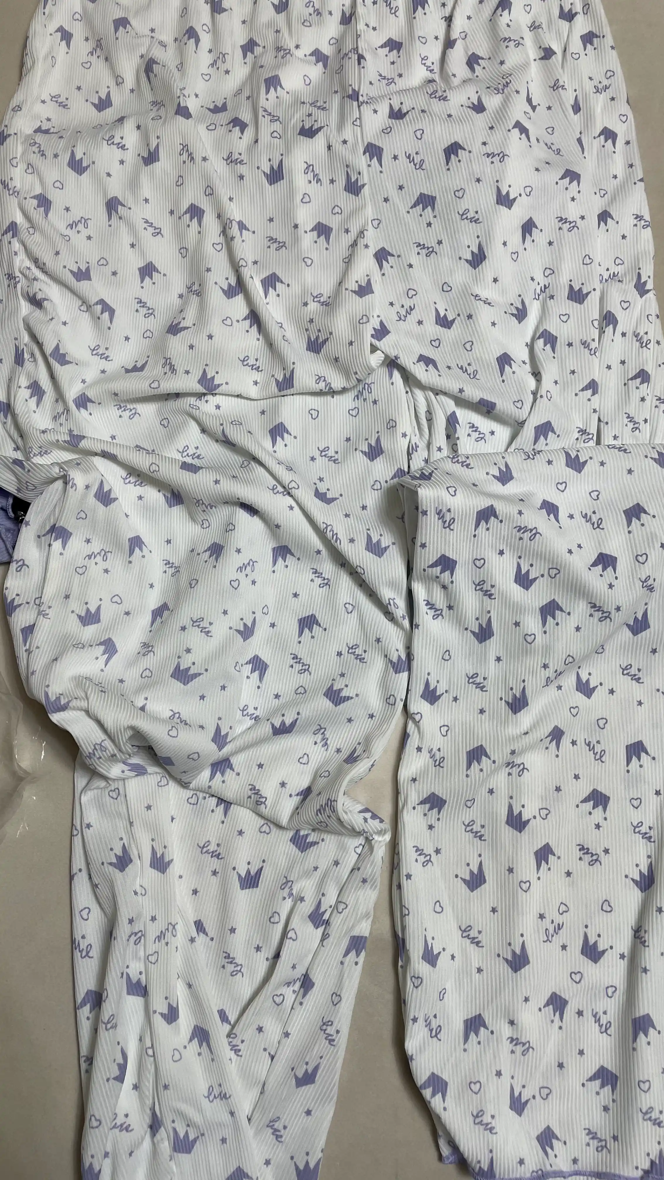 Ayollar pijamasi shim va top bilan, uy kiyimi, ayollar va qizlar uchun kiyim