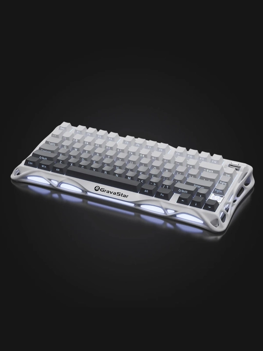 O'yin klaviaturasi GRAVASTAR Mercury K1 - Gradient White