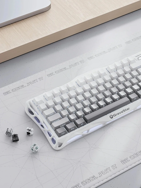 O'yin klaviaturasi GRAVASTAR Mercury K1 - Gradient White