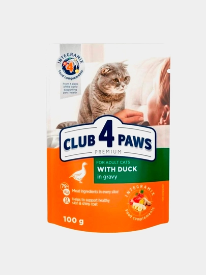 Влажный корм для кошек Club 4 Paws Lamb