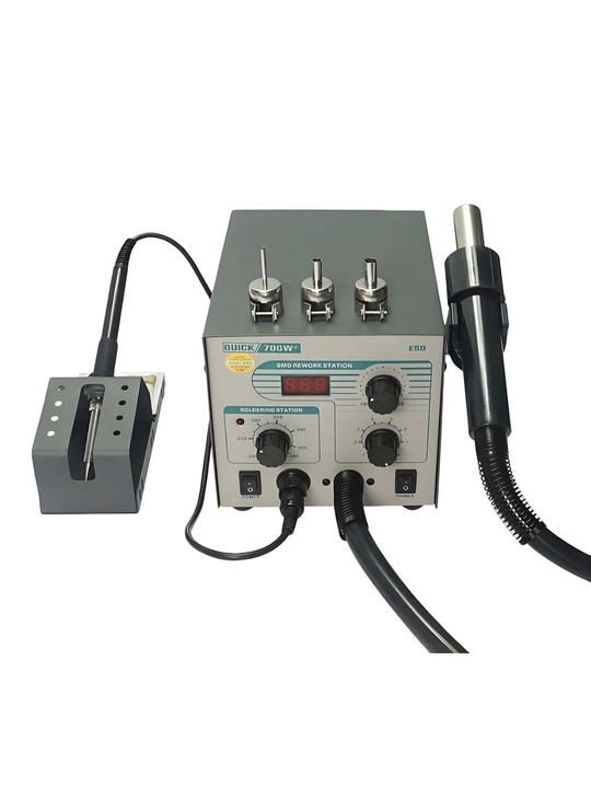 Quick 706W 2-в-1 паяльная станция с горячим воздухом для SMD ремонта