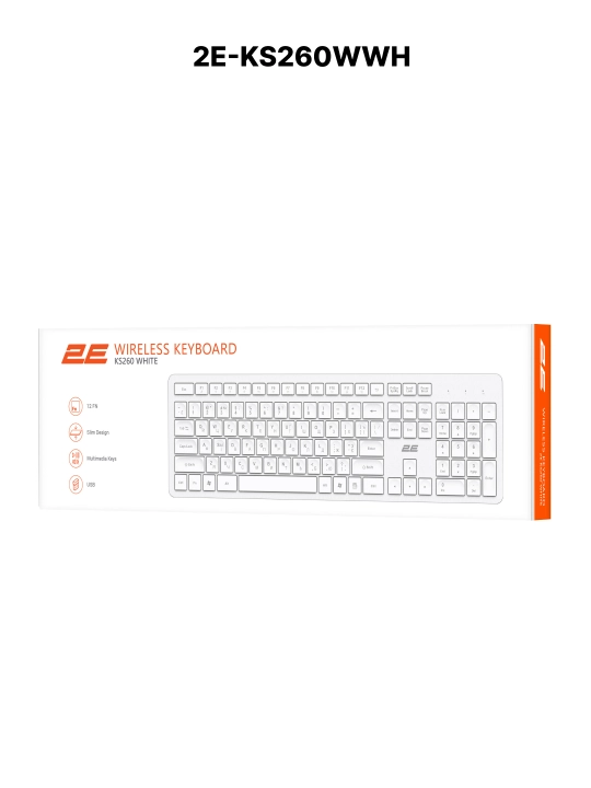 Simsiz membranali klaviatura 2E KS240 / KS250 / KS260