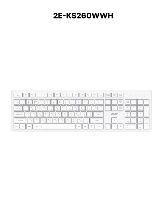 Simsiz membranali klaviatura 2E KS240 / KS250 / KS260