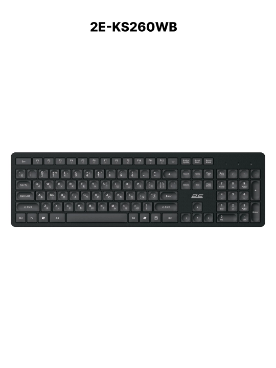 Simsiz membranali klaviatura 2E KS240 / KS250 / KS260