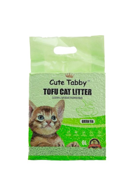 Soyali to‘ldiruvchi, mushuklar uchun, 6 litr, tabiiy, hojatxonaga yuviladi