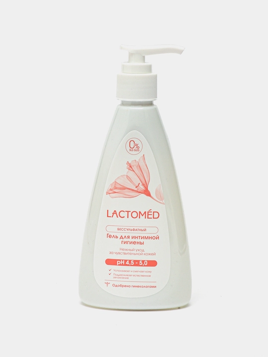 Гель-мыло для интимной гигиены Lactomed, с контролем pH баланса, 200 мл