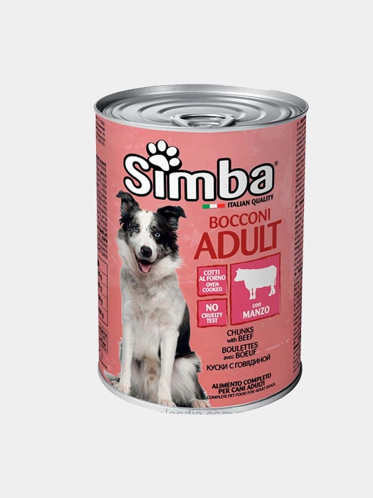 Консервы Simba с кусочками говядины, 1230 г - 
