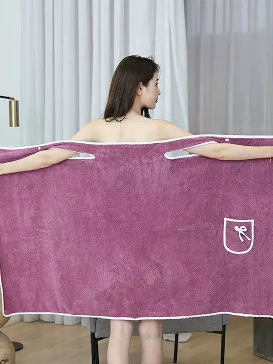Paxtadan tayyorlangan hammom xalat-sochiq — sauna va uy uchun qulay xalat
