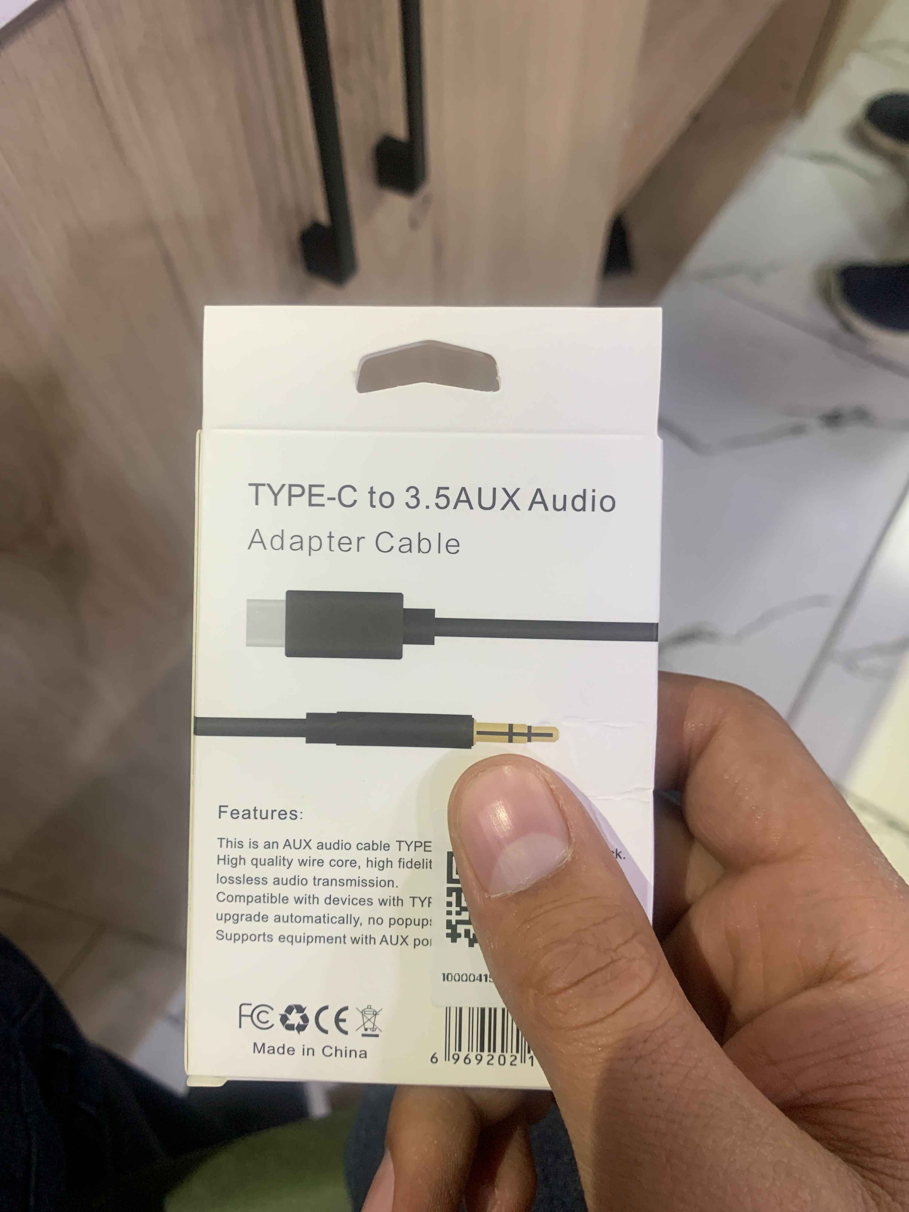 AUX Adapter Type-C to 3.5 aux audio