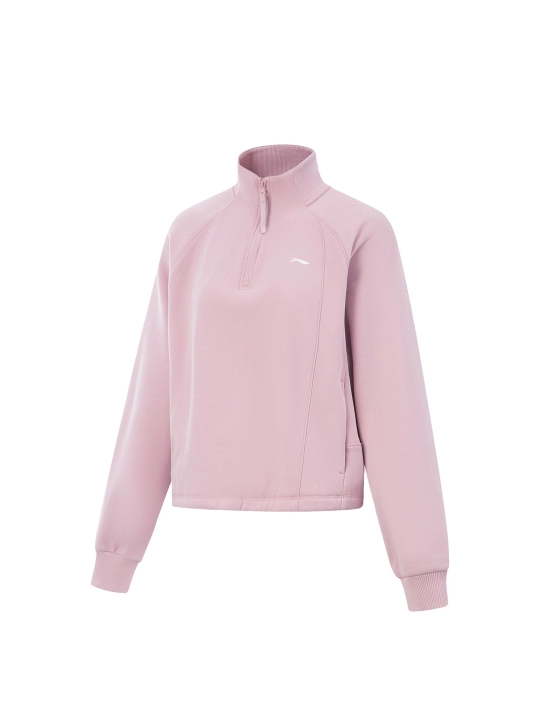 Женский свитшот Li-Ning Sports Lifestyle, оверсайз, повседневный - 
