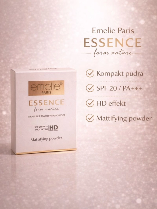 Emelie Paris 01 spf 20 пудра для лица — выравнивает тон, для ежедневного макияжа