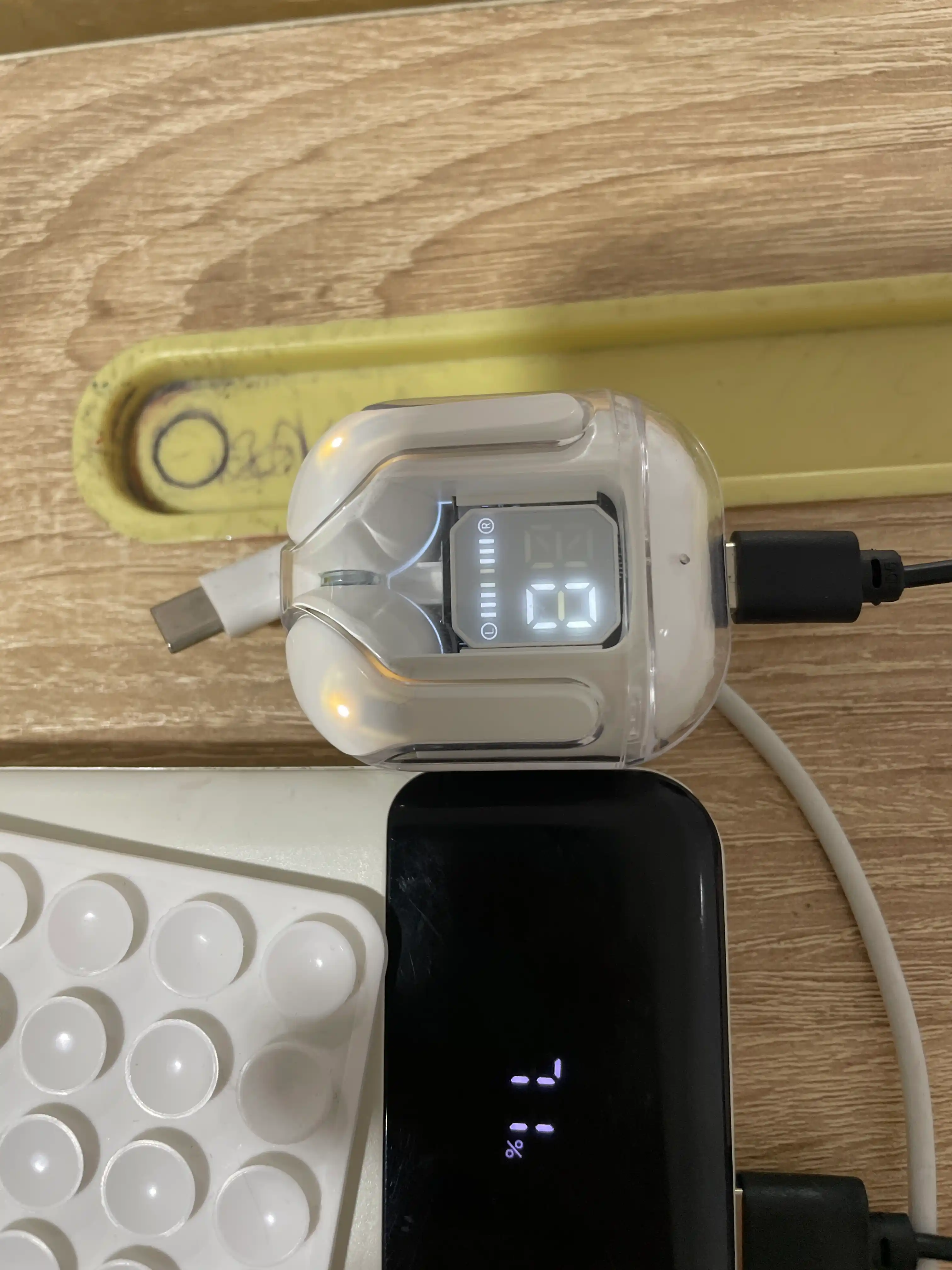 Simsiz Bluetooth quloqchinlar, Air 31, displey, mikrofon va shovqinni kamaytirish bilan bil
