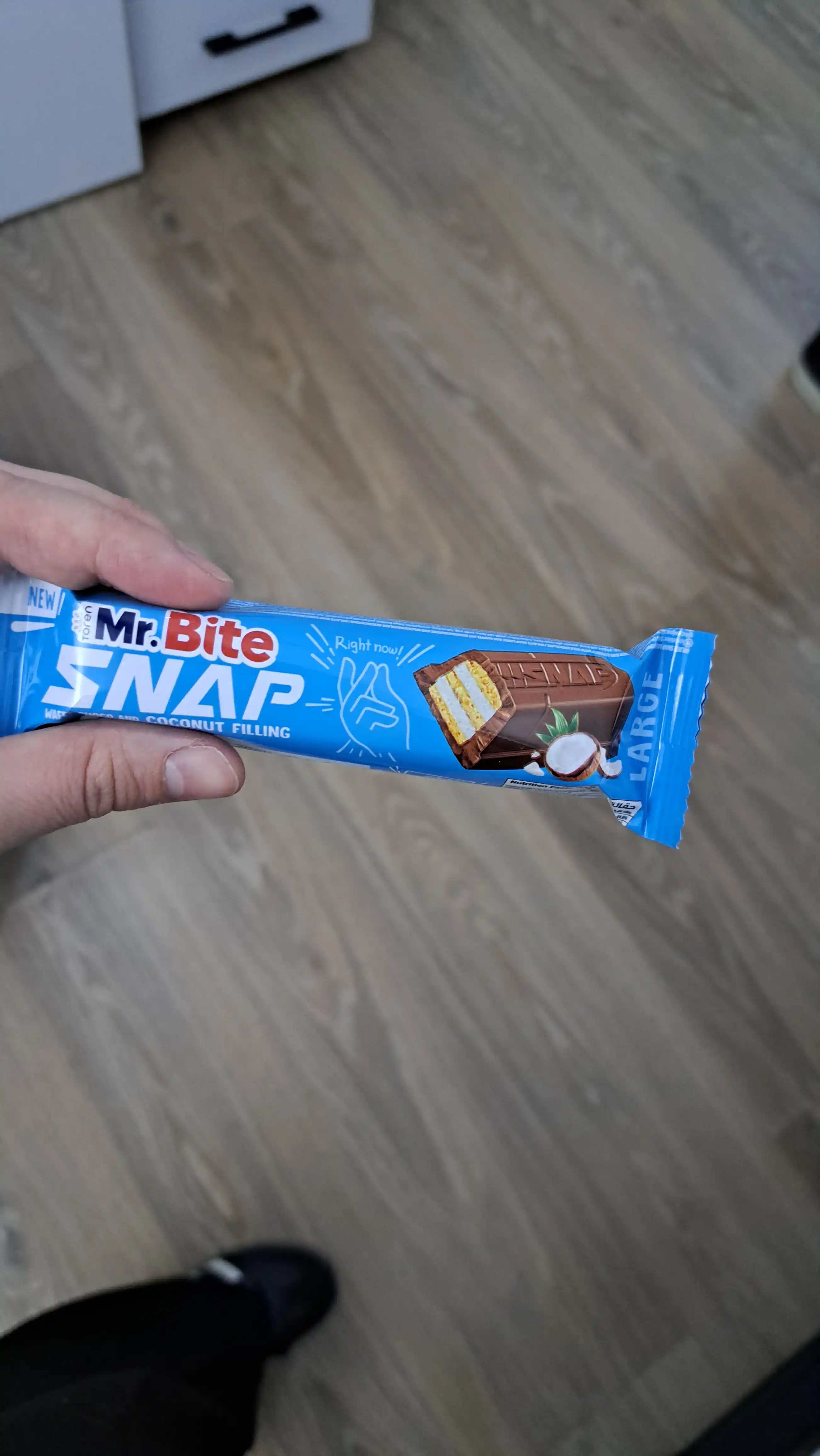 Toren Mr. Bite SNAP batonchik-vaflisi, qaymoqli nachinka bilan, sutli shokoladda - 35 g