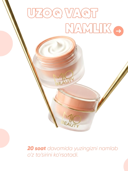 Ajinlarga qarshi oltin krem - Mio Beauty