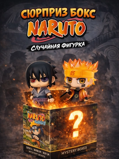 Naruto Surprise Box, коллекционные аниме фигурки Наруто сюрпризы, загадка в каждой коробке