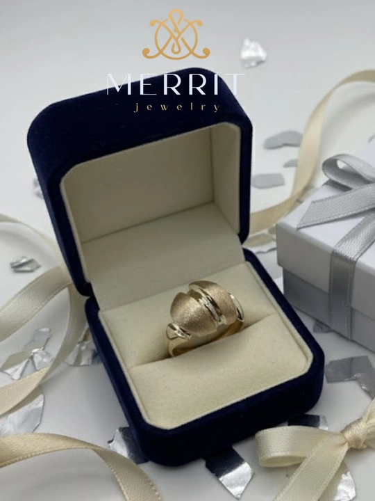 Золотое кольцо и серьги, комплект, MERRIT SET2, золото 585 пробы, MERRIT GOLD