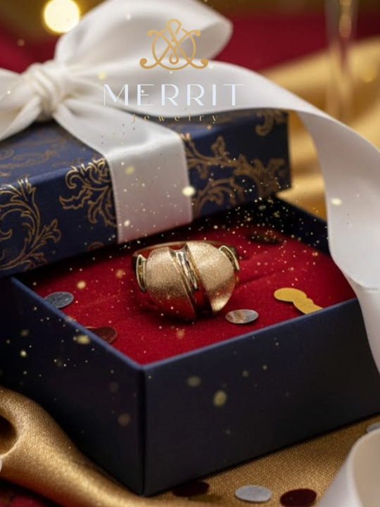 Золотое кольцо и серьги, комплект, MERRIT SET2, золото 585 пробы, MERRIT GOLD