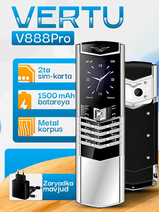 Tugmali telefon Vertu V888Pro Slider - 