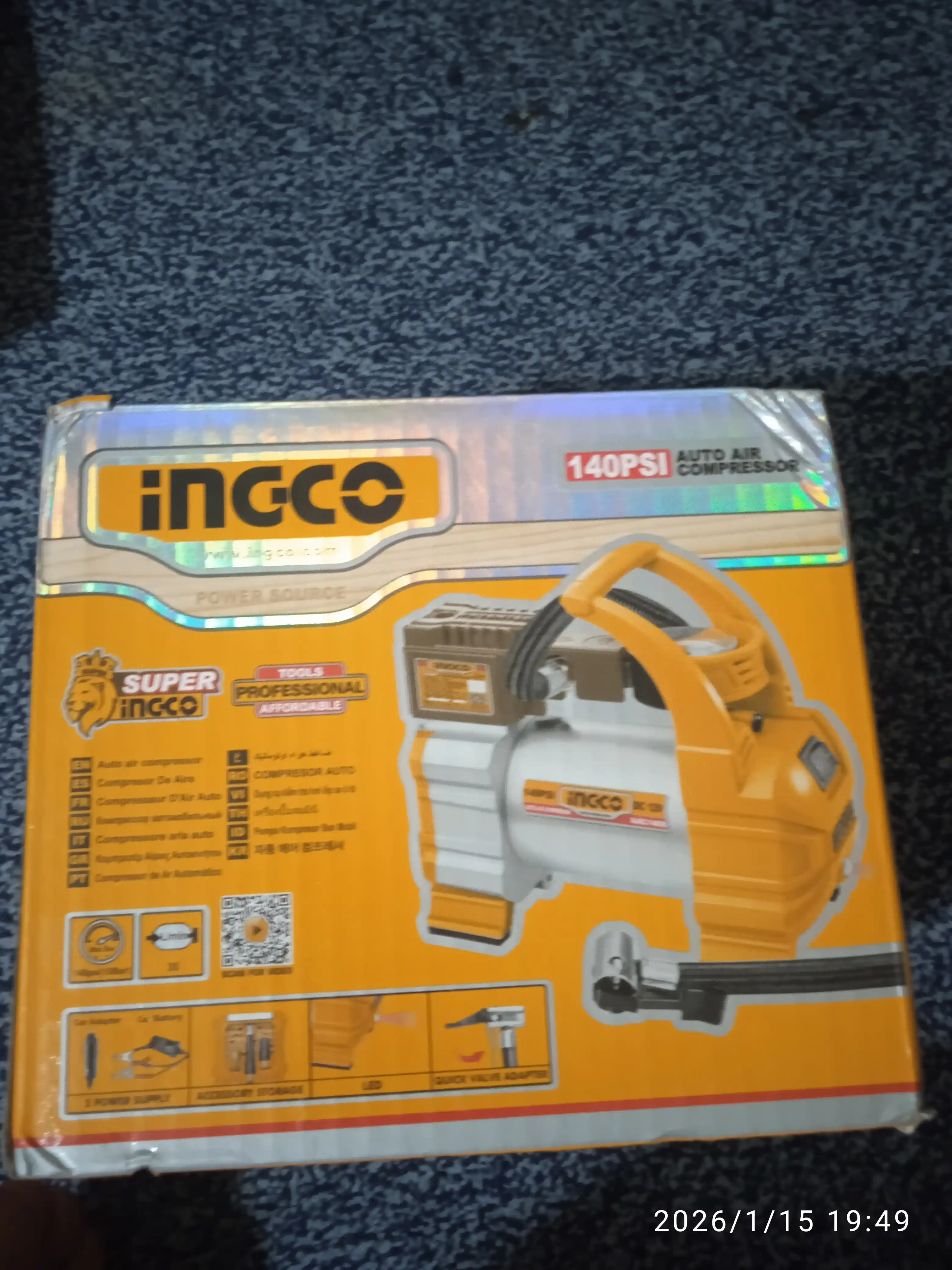 Aвтомобильный компрессор INGCO AAC1408