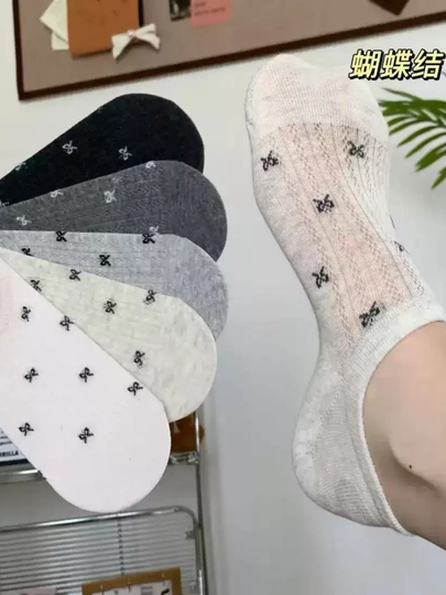 Следки женские, 3, 5 пар, короткие носки, пятки женские, размер 36-38
