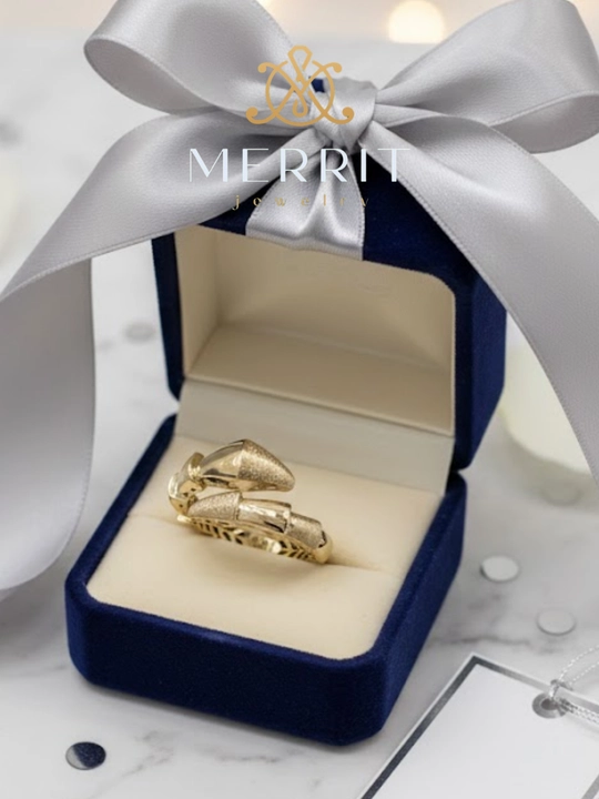 Золотое кольцо и серьги, комплект, MERRIT SET2, золото 585 пробы, MERRIT GOLD