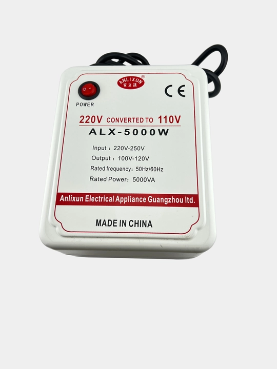 Anlixun ALX-5000W kuchlanish o‘zgartirgichi 220V → 110V, pasaytiruvchi transformator