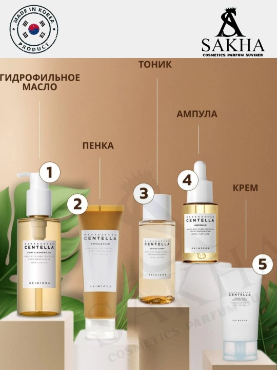 SKIN1004 Madagascar Centella Travel Kit - дорожный набор средств - 
