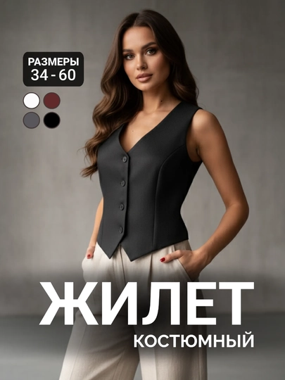 Жилет женский,  классический