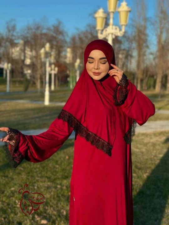 Ayollar uchun hijobli abaya ko‘ylak – namoz, Umra va Haj ibodati uchun