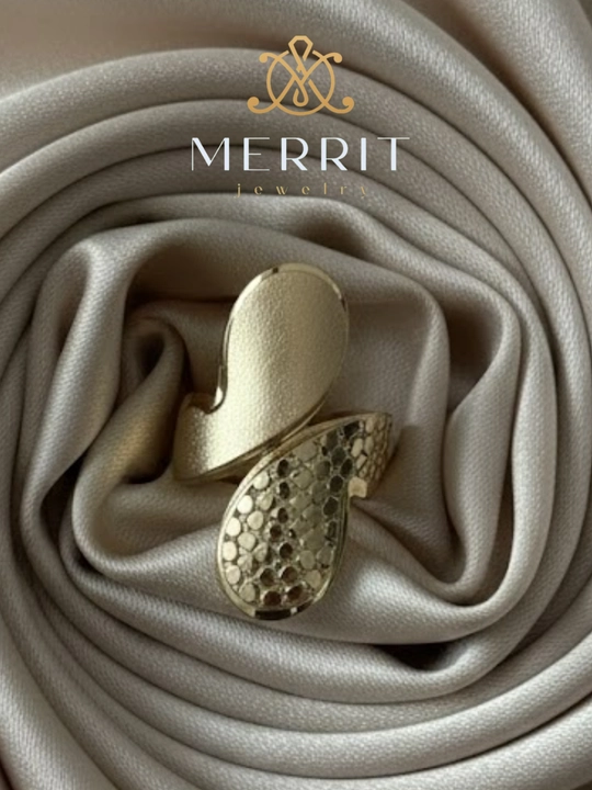 Золотое кольцо, 5.65 г, MERRIT UZUK SET1, золото 585 пробы, MERRIT GOLD