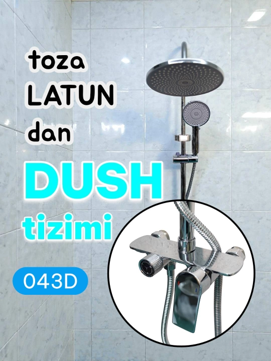Sof jezdan yasalgan dush tizimi - uzoq muddat xizmat qiladigan, zanglamaydigan jez
